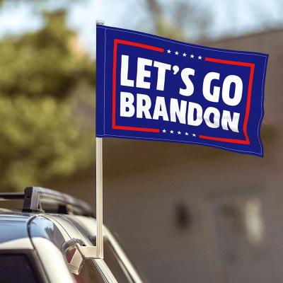 China Health Care Institutes Let Us Go Brandon Car Flag Window Clip 18 X12 For Patriotic Sporting Events Parades for sale