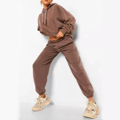 China Breathable Slim Fit Jogging Sweatsuit Unisex 2 Pieces Set Latest Fashion Tech Fleece Women Custom Tracksuit for sale