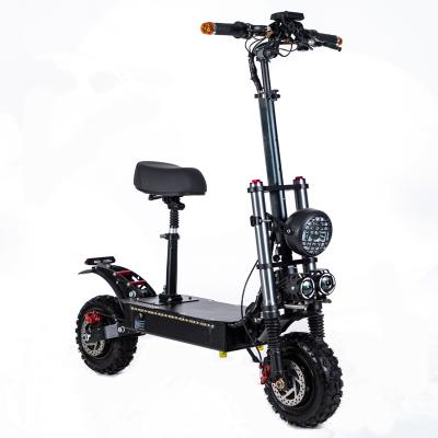 China Aluminum Alloy 60V 11Inch 5600W Tow Motor High Speed E Bike Drive Dual E Bike Scooter City Electric Bike Folding Bike for sale