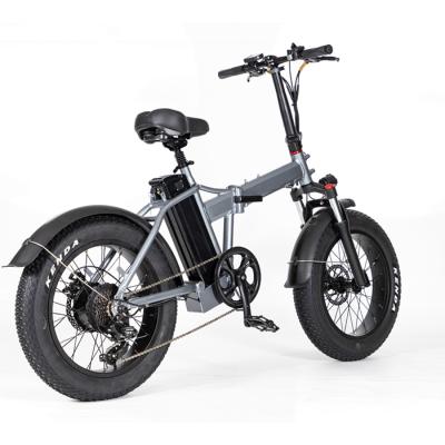 China Wholesale Folding Electric Bike 500W 48V 20Inch Aluminum Alloy Speed E Bicycle Cheap Variable Assist Electric Snow Bike for sale