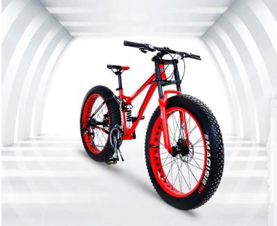 China Fashion Aluminum Alloy Fat Tire Beach Dirt Bike Aluminum Alloy Wide Heavy Loading Unisex All Terrain Cycle Disc Brake 21 Speed Mountain Bike for sale