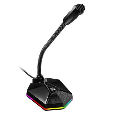 China Gooseneck Microphone Portable 360 Degree Microphone Video Recording Game Audio Microphone for sale