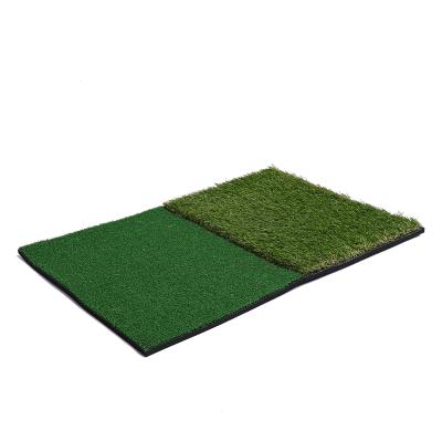 China Factory Price Indoor Mini Golf Mat 40*63cm Swing Practice Double Grass Mat 40*63CM for sale