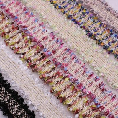 China 30mm Sustainable Weave Garment Lace Up Fabric Ribbon Hair Accessories Handmade Bow For Coat / Dress for sale