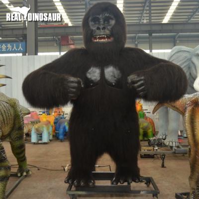 China Zoo Animatronic 2.3m Gorilla For Sale Animal Statue Outdoor Animal Statues for sale