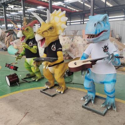 China Musical Instruments Dinosaur Theme Park Exhibition Dinosaur Band For Kids Interaction for sale