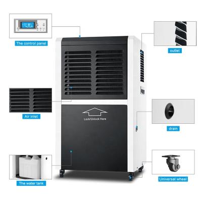 China Hotels 60Liters Dorosin ERS 860L 220V 60Hz Industrial Indoor Plastic Dehumidifier Dryer for sale