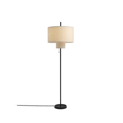 China Lighting Functions Sofa Study Living Room Bedroom Bedside Lamp Japanese Creative Fabric Vertical Floor Lamp for sale