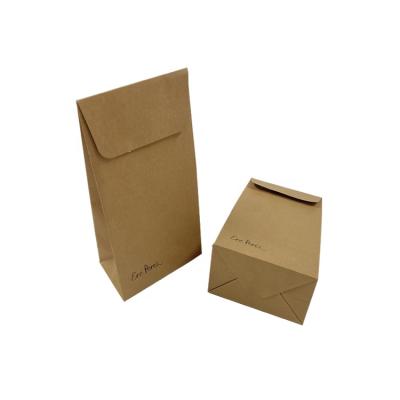 China Recycled Materials Eco Friendly Material Recycled Brown Customized Small Kraft Paper Bags For Packaging for sale