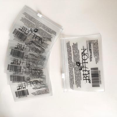 China Eco Friendly Hot Selling Recyclable PVC Logo Zipper Resealable Clothes Tote Custom Printed Bag for sale
