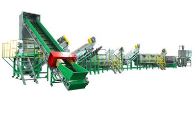 China A reciclagem plástica alinha a linha de aço inoxidável da lavagem do filme do PE 1000Kg/H à venda