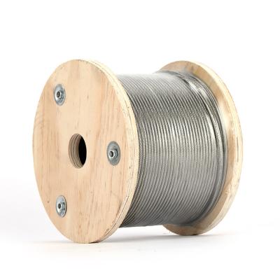 China 304 316 Stainless Steel Wire Rope Single Strand Rope / 6mm Stainless Steel Wire Rope for sale