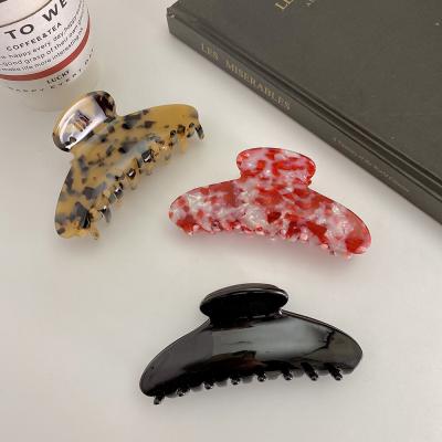 China 10.5CM CIA Color Logo 10.5CM OEM OEM ODM Style High Quality Hair Claw French Custom Large Size Acetate French Hair Grabs Hair Accessory For Women women girls for sale