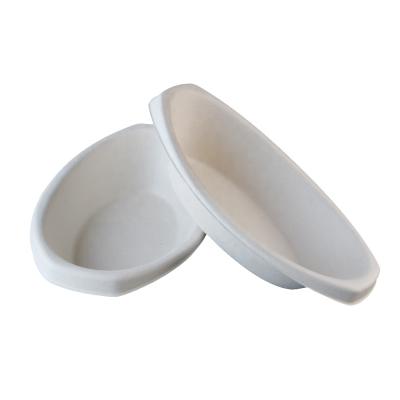 China Disposable Bagasse Pulp Disposable Tableware Compostable Bowl Disposable Oval Bowl for sale
