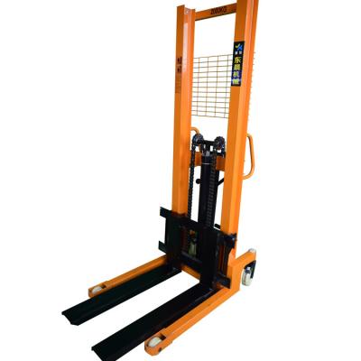 China Construction works Adjustable Manual Forklift Hand Forklift 2ton Pallet Stacker for sale