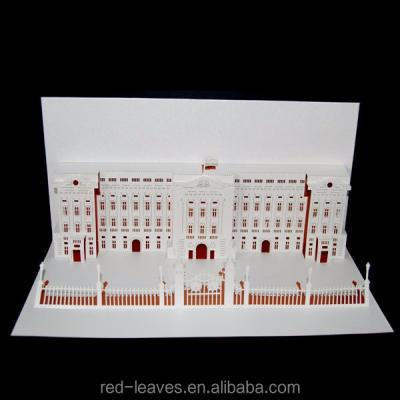 China High Quality Europe Decorate 3d Paper Card Pop Up Laser Cut Greeting Card for sale