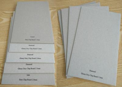 China Eco-friendly Recycled Unbleached Two Side Grey Chipboard in Gray Color for sale