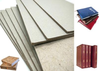 China Hard Laminated Paper And GSM Grey Chipboard For Bookcover , 1.2mm Thickness for sale
