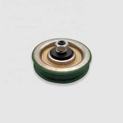 China Original Contemporary Green Color KM86226G01 Elevator Door Hanger Roller for sale