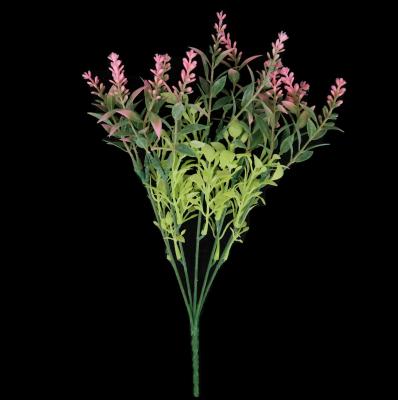 China 10305554 Numbers Realistic High Quality Fake Harvester Lavender Artificial Flower Stems 22 Cm Tall for sale