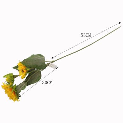 China Realistic Affordable Price Number 60077 Silk Artificial Sunflower From China for sale