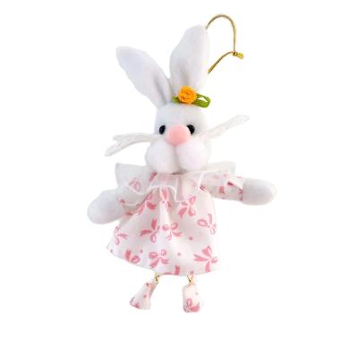China Beautiful Easter Selection of Fabric and Easter Bunny Decor with Porcelain Factory Bunny Ornaments for sale