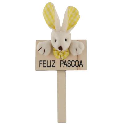 China Polychromatic Artificial Fabric Easter Craft and Easter Bunny Gift with Bunny Ornaments for sale