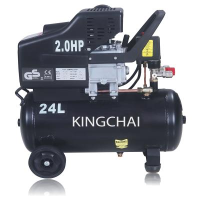 China KINGCHAI Small Piston 24L/25L 2HP 220V/50HZ Lubricated Air Compressor for sale