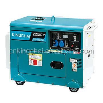 China Air Cooled Portable Diesel Electric Generator 5KW Electric Start Silent / Sound Price KC5800DSE for sale