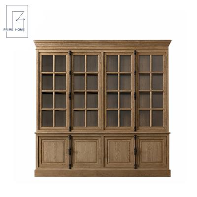 China (Other) Factory Adjustable French Casement 4 Door Kitchen Storage Cabinet Directly With Cupboard for sale