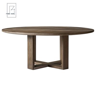 China Wooden Round Dining Table (The Other) New Adjustable Modern Dining Room Furniture for sale