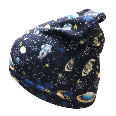 China New Design Cotton Tank Top Cartoon COMMON Fresh Bilateral Revisable Butterfly Printed Beanie Hat for sale