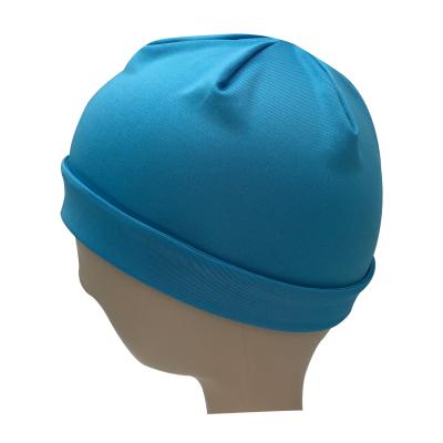 China JOINT Neoprene Hat Stretch Polyester Reversible Slouch Yoga Elastic Spandex Sports Beanie Running Hat for sale