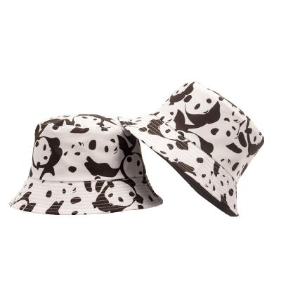 China Fashion Women Soft Cotton Designed Animal Printed Bucket Hat Fisherman Summer Hat For Foldable Woman for sale