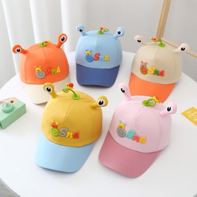 China New JOINT Spring and Summer Cartoon Embroidery Peaked Cap Cute Kids Baseball Cap for sale