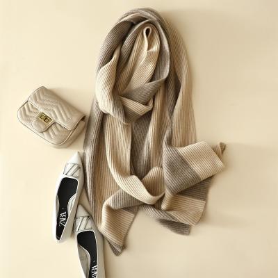 China New Cashmere Fall Customized 100% Pure Cashmere Scarf Ladies Cashmere Scarf for sale