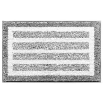 China Durable Custom Shaggy Soft Microfiber Cover Mat Water Absorbent Carpet Bathroom Anti-Slip Rubber Daily Runner Bath and Shower Curtain for sale