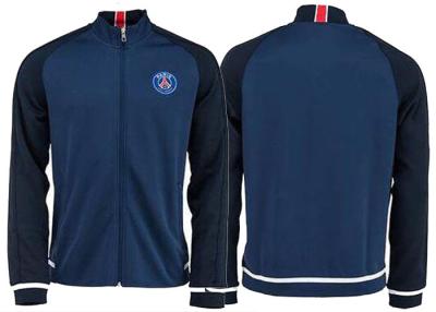 Cina Sport su ordinazione PSG uniforme di calcio di Parigi St Germain del rivestimento del cappotto blu di calcio in vendita