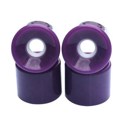 China Eco-friendly Durable Fast Speed Skateboard Wheels OEM Skateboard Longboard PU Wheels 65*51mm for sale