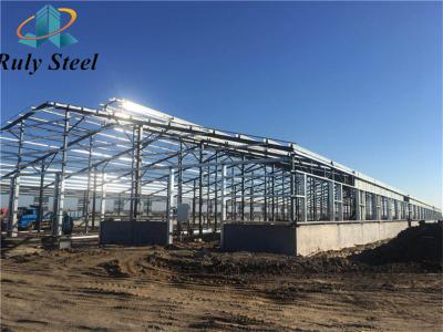 China Prefabricated Portal Galvanized Steel Structure Cowshed Warehouse for sale