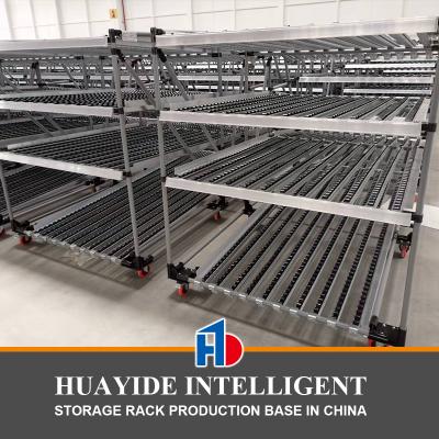 China B47: Warehouse Flow Rack for Carton Storage Box Flow Gravity Storage Roller Racking Carton Flow Racking for sale