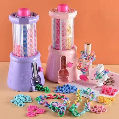 China Creative DIY ABS PEARL CHAIN Children's Chain Link Making Machine For Pretend Play Toys for sale