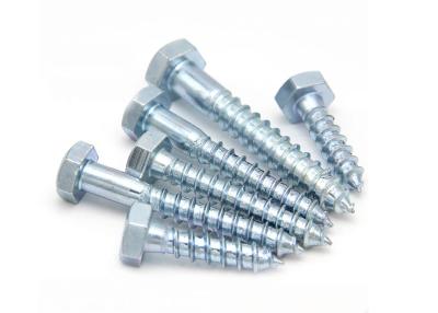 Chine Screw hexagonale en acier au carbone C1010 bleu zincé de classe 4.8 de qualité 10.9 à vendre