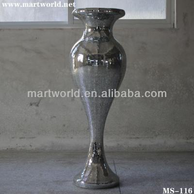 China Hot wholesale Shiny mirror resin vase wedding decoration;Decorative mirror resin pillar for event,party&wedding favors(MS-116) for sale