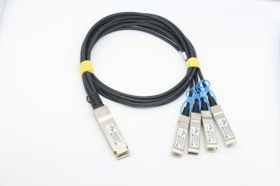China 100G QSFP28 tot 4x25G SFP28 DAC Twinax-kabel Direct aan te sluiten kopermateriaal Compatibel met Cisco Te koop