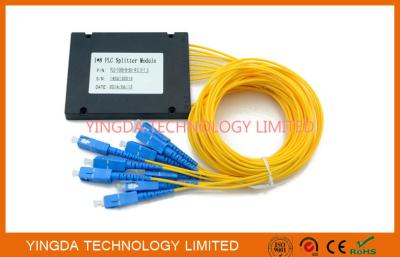 China GPON Fibra óptica de modo único PLC divisor 1x 8, módulo de divisor de PLC SC 1.5M en venta
