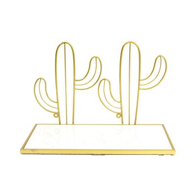 China Nordic Living Shelf Metal Cactus Wall Floating Decor Shelf Storage Racks for sale