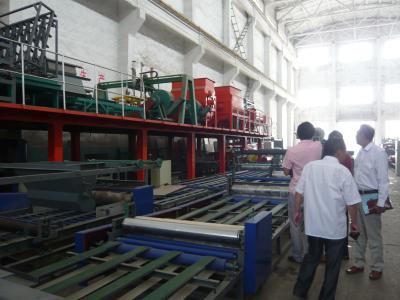China 32KW Total Power Sandwich Panel Machine , PLC Control System Sandwich Production Line for sale