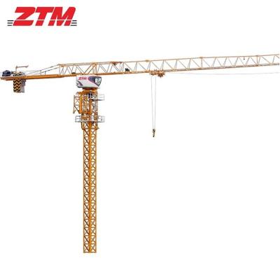 Chine ZTT296 grue à tour plate de 16 tonnes Capacité 75m Longueur de jambe 2,2 tonnes Charge de pointe Equipement de levage de haute qualité à vendre