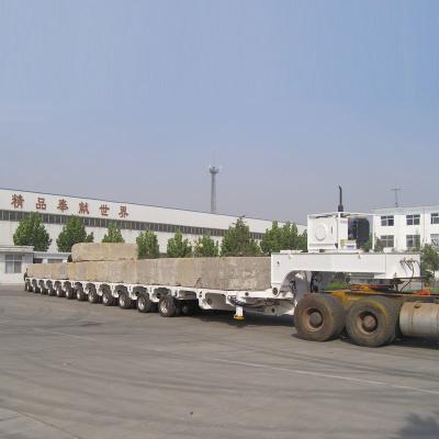 China 250 toneladas de semirremolque modular de cama baja para la venta. en venta